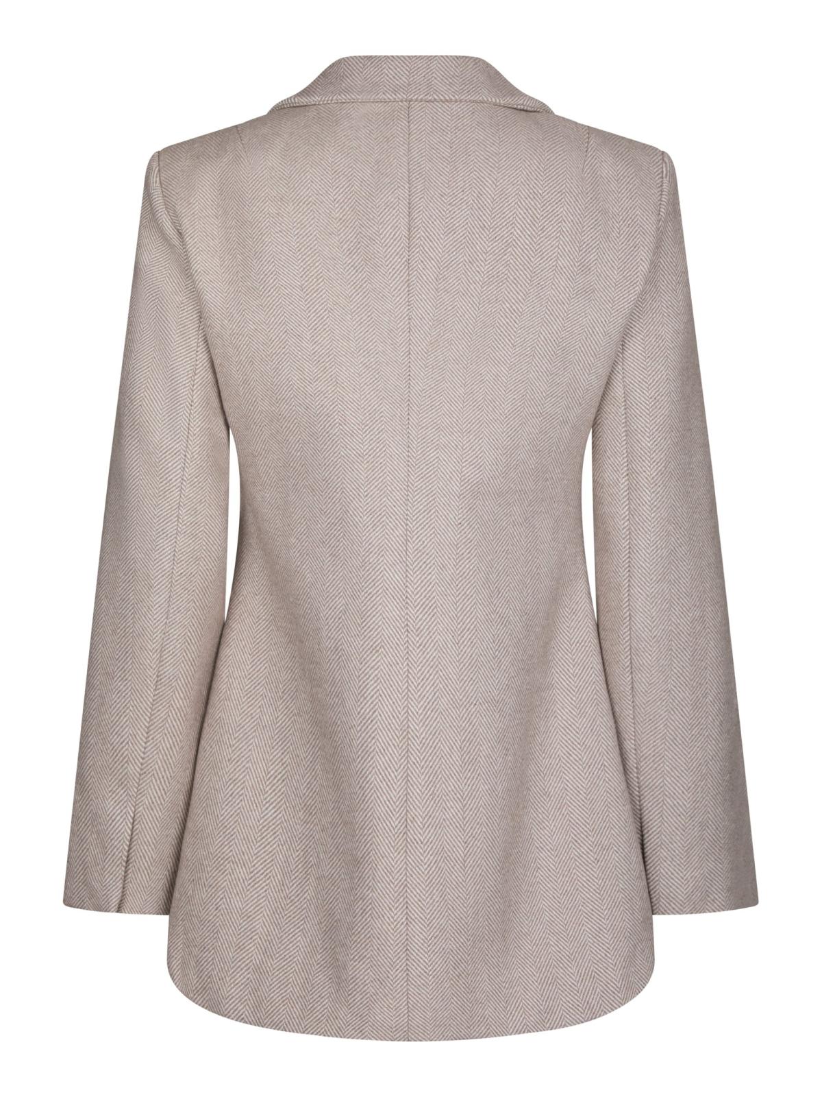 Neo Noir Bowie Herringbone Blazer, Sand - 2