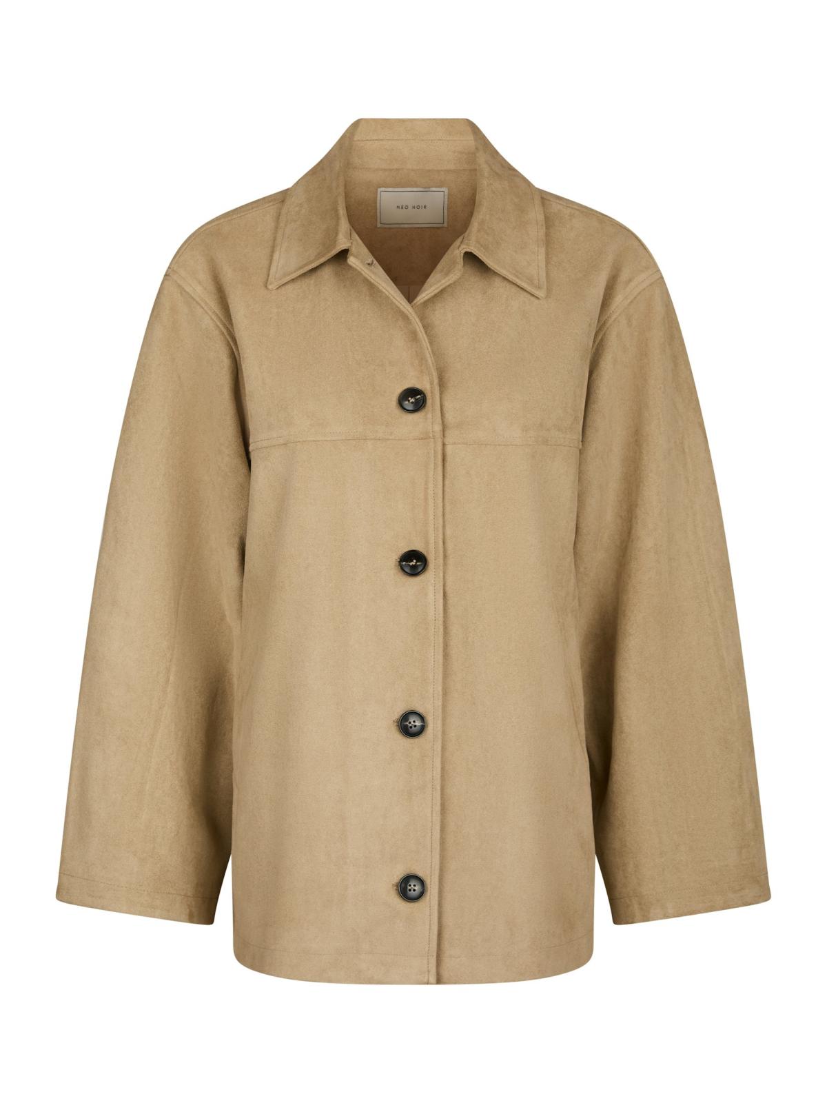Neo Noir Ravina Faux Suede  Jacket,  Sand
