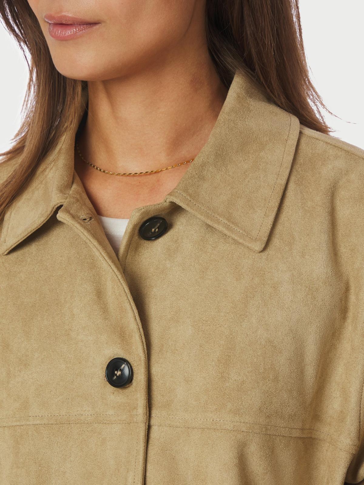 Neo Noir Ravina Faux Suede  Jacket,  Sand - 6