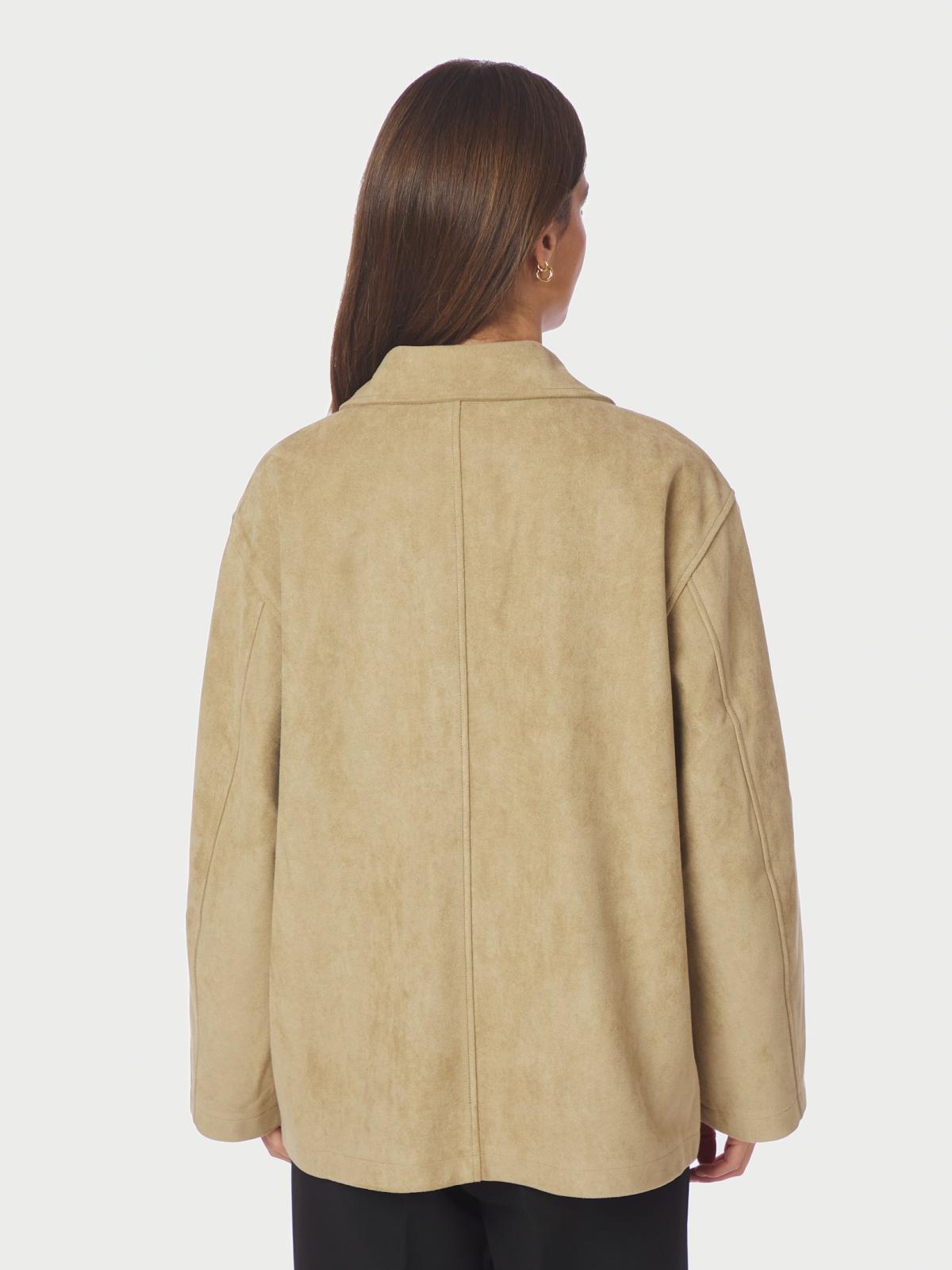 Neo Noir Ravina Faux Suede  Jacket,  Sand - 4