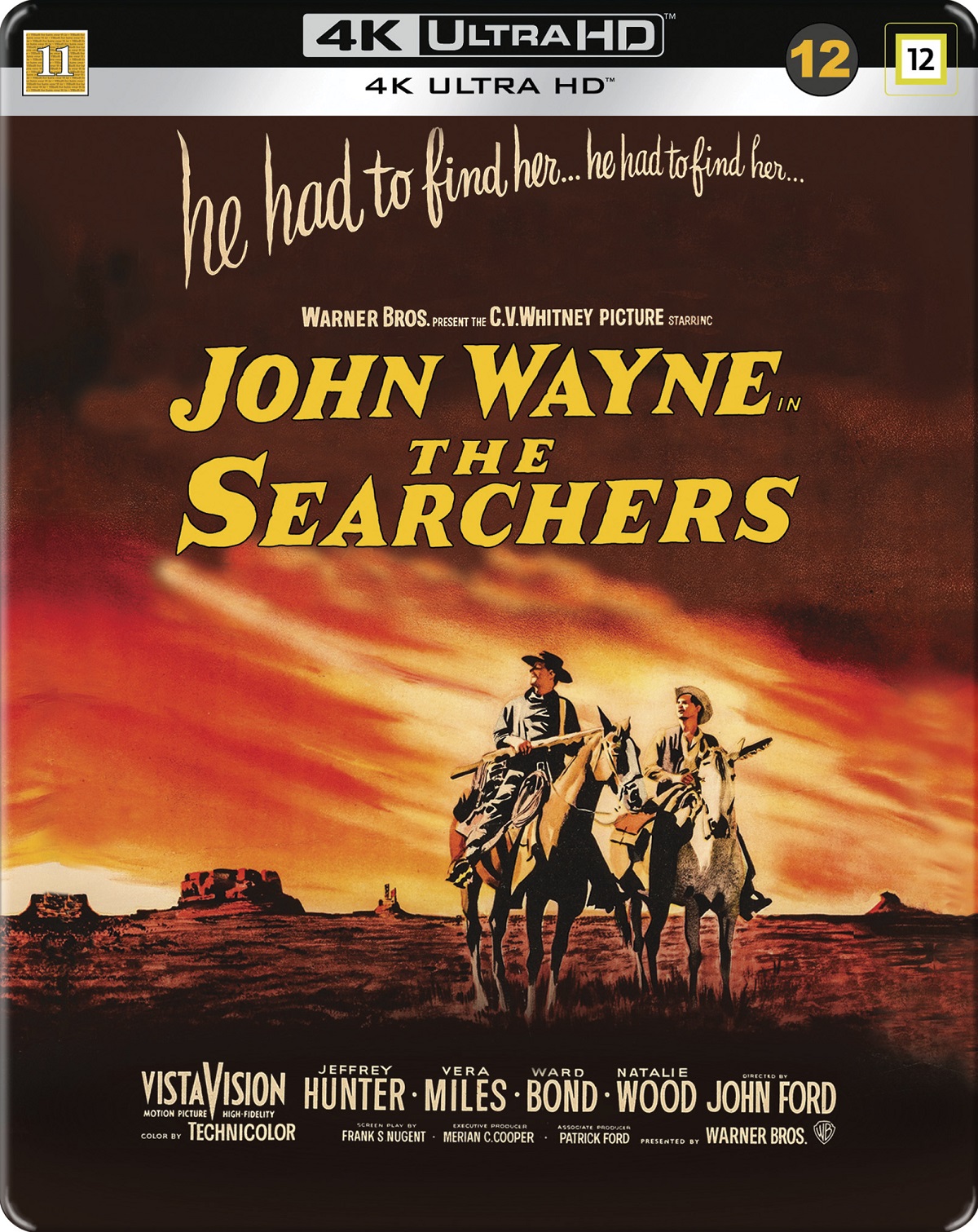 The Searchers (Limited Edition Steelbook) (4K Ultra HD)