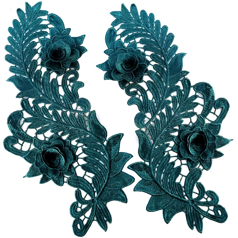 3D-ROSES - blågrön - 2