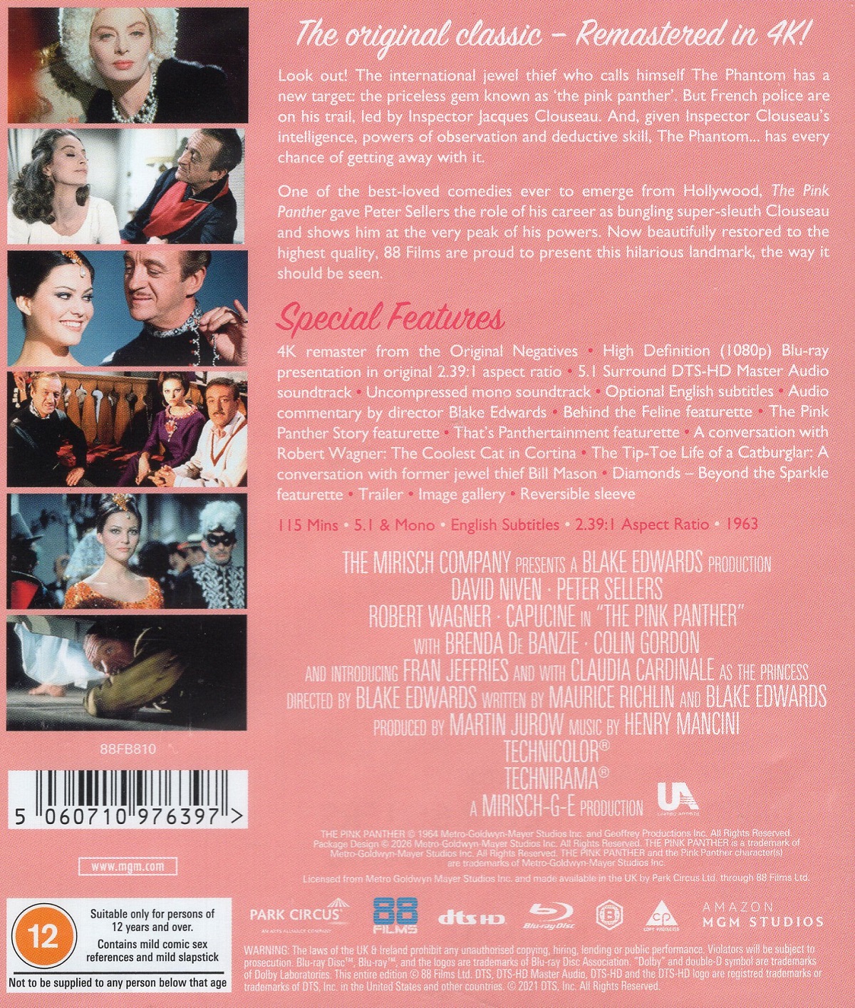 The Pink Panther (1963) (ej svensk text) (Blu-ray) - 2