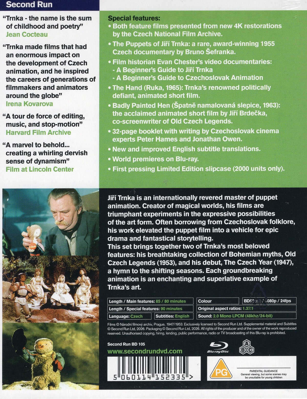 Jiří Trnka: Puppet Master (Limited Slipcase Edition) (ej svensk text) (Blu-ray) - 2