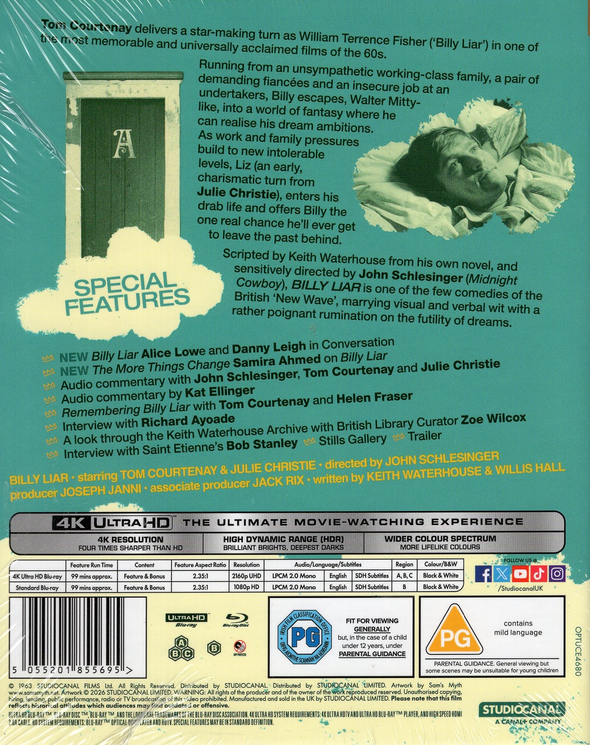 Billy Liar (Limited Edition) (ej svensk text) (4K Ultra HD + Blu-ray) - 2