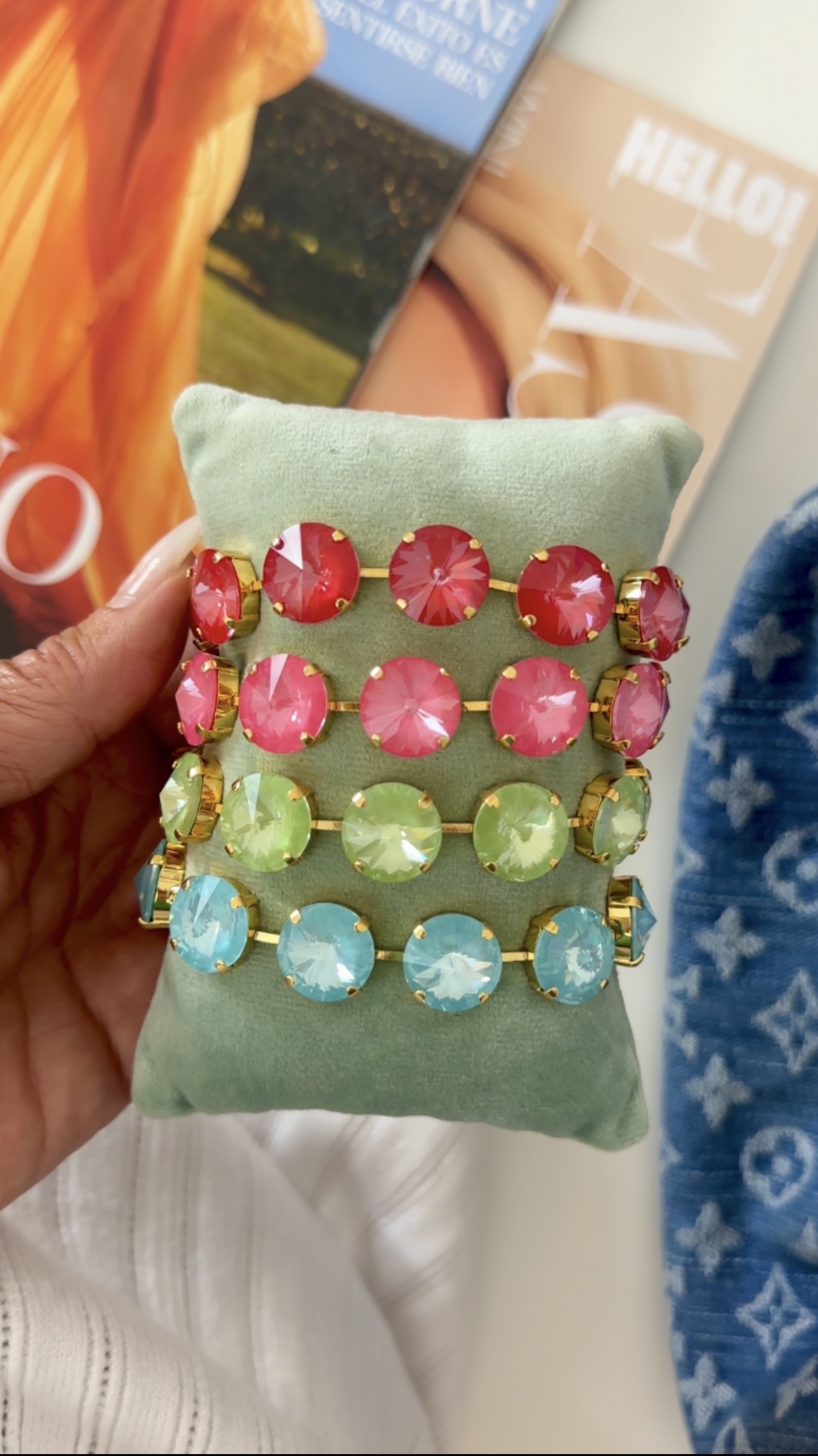 Armband Angelina Paradise Green Lux Gold - 3