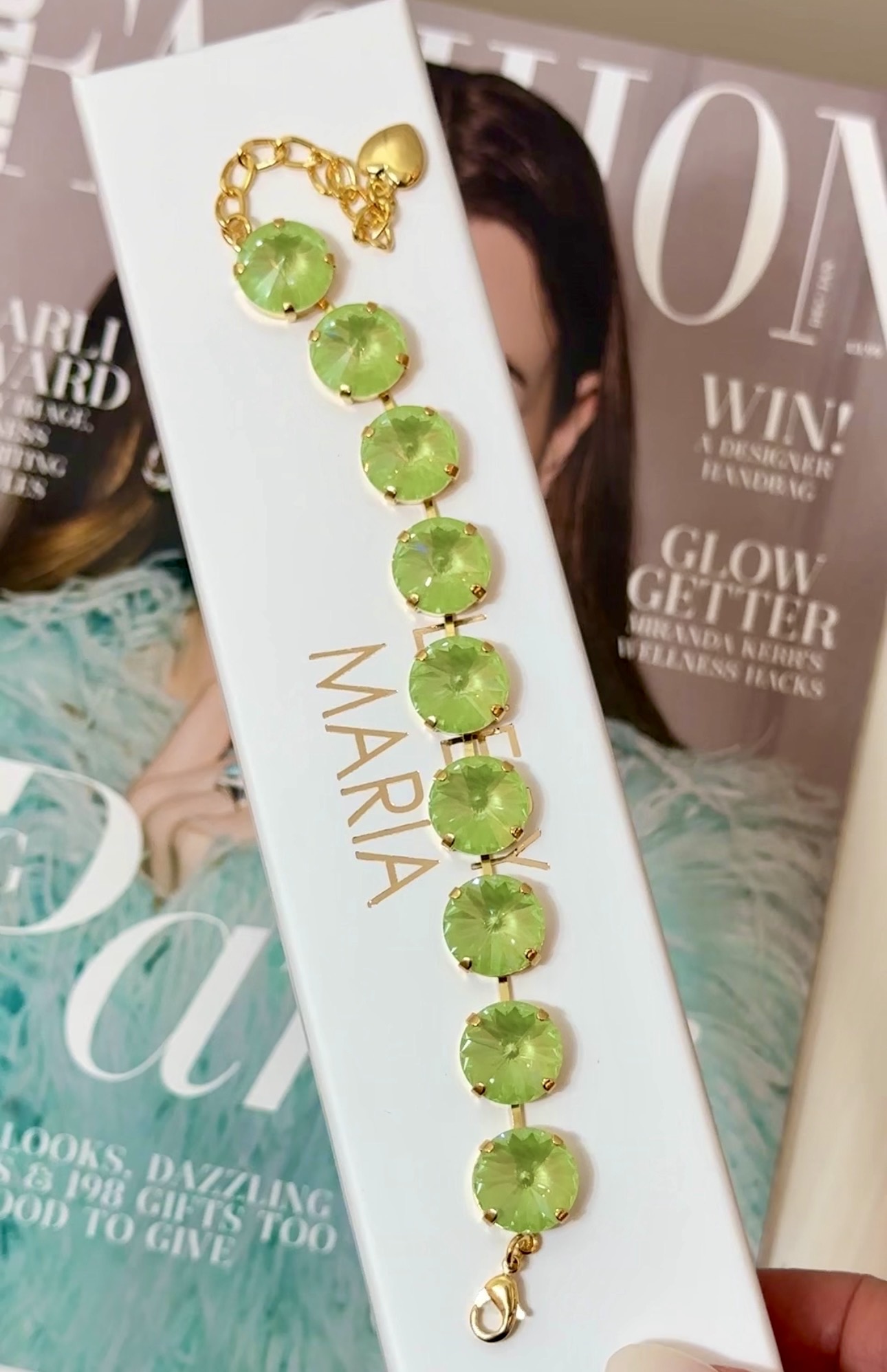 Armband Angelina Paradise Green Lux Gold