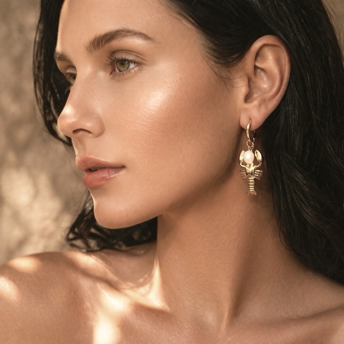 Earrings lobster