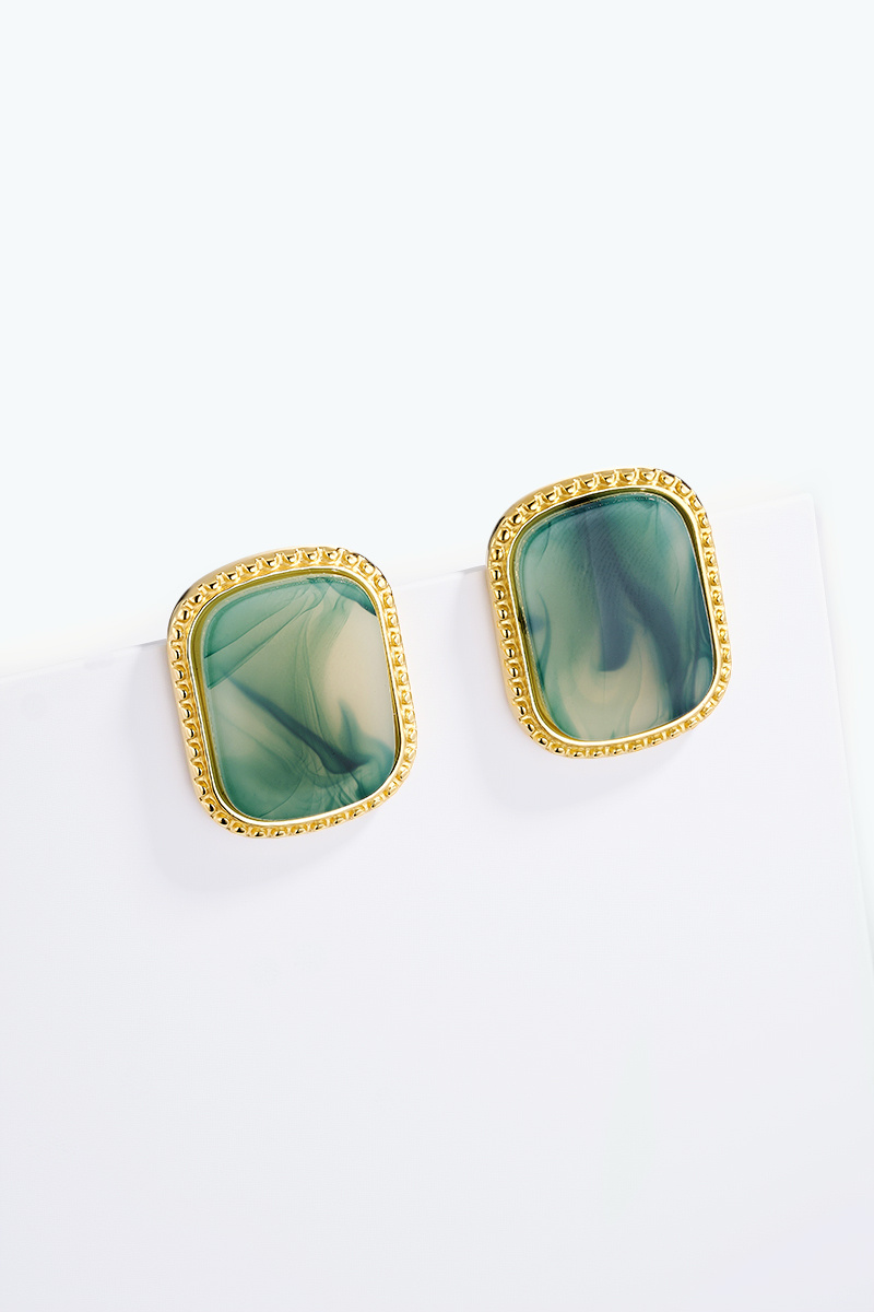 Earrings green