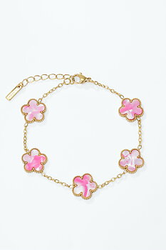 Bracelet pink/gold