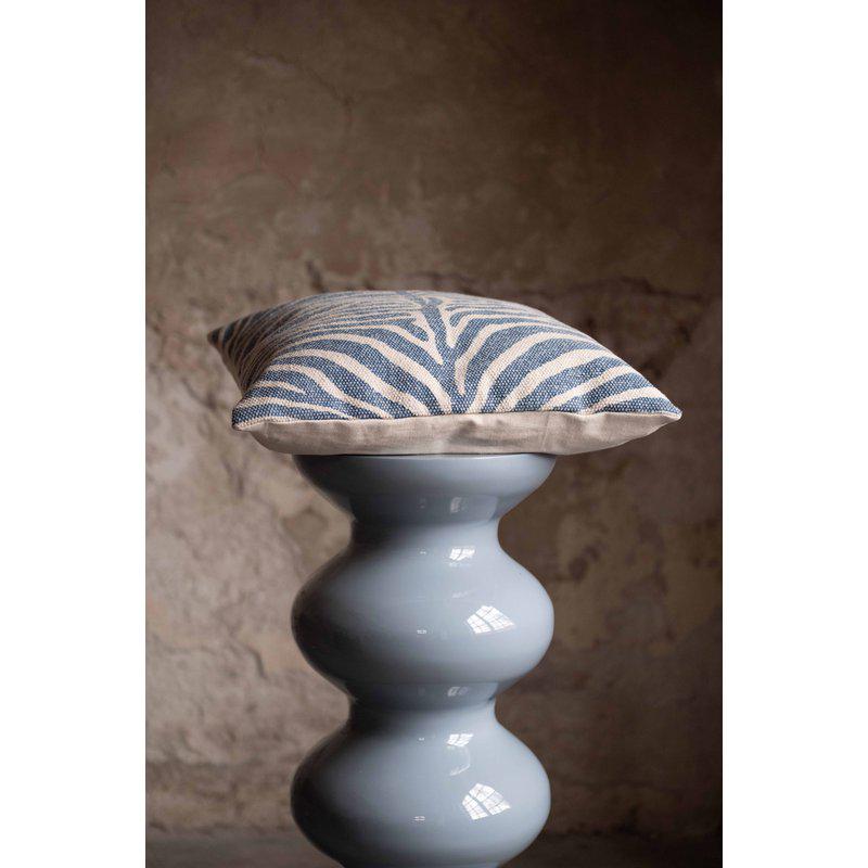 Zebra kuddfodral blå