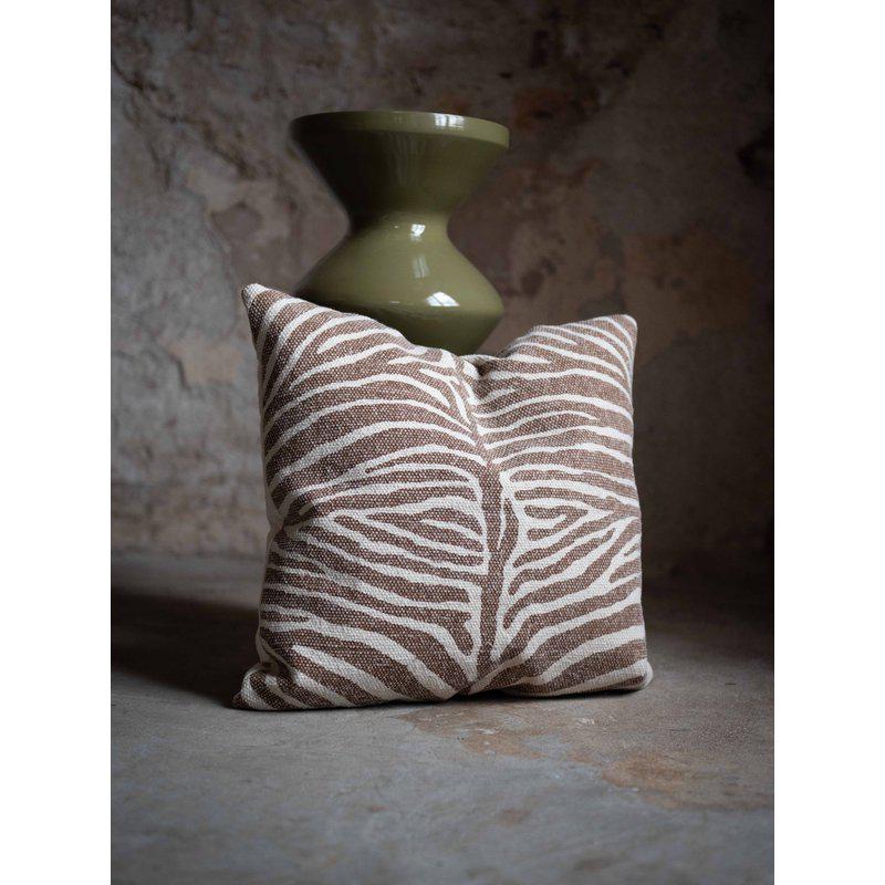 Zebra kuddfodral brun