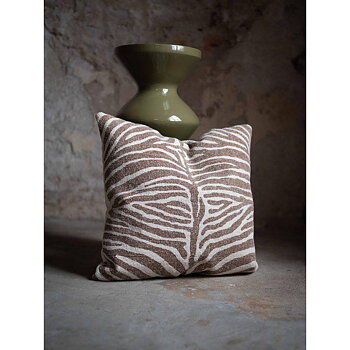 Zebra kuddfodral brun