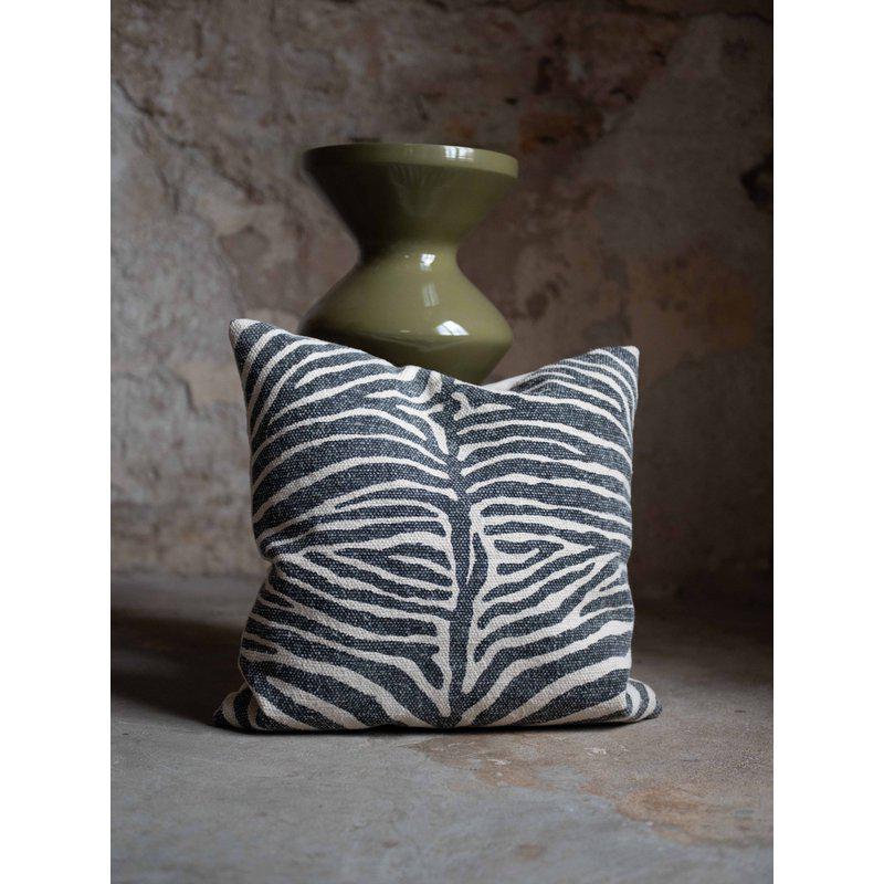Zebra kuddfodral svart