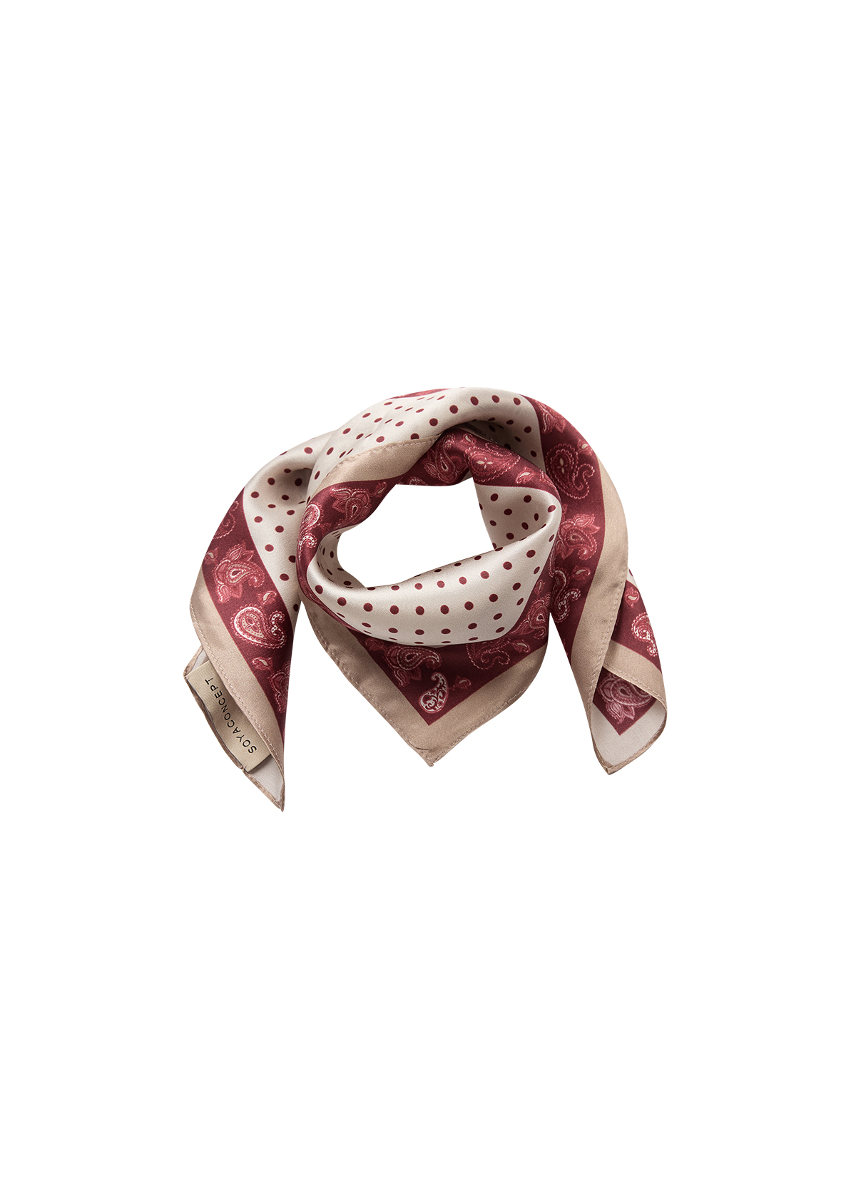 SC-GIANNA 1 Rödmönstrad  scarf 