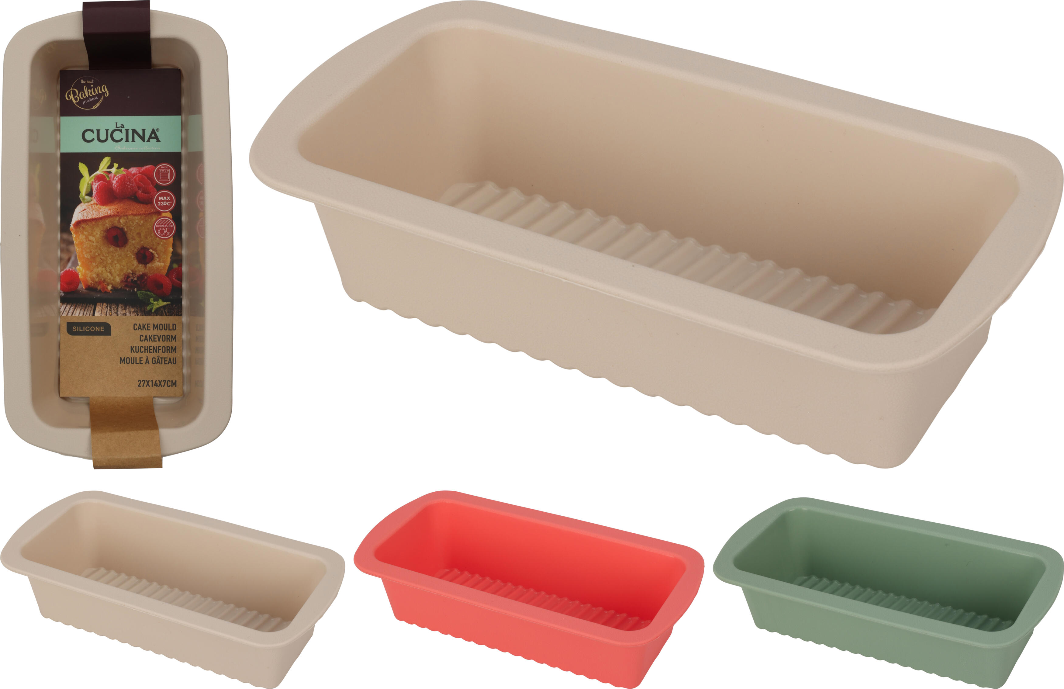 Bakform silikon 27x14x7cm