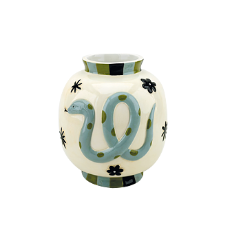 Vase snake blue
