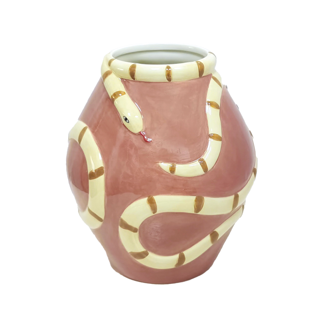 Vase snake pink