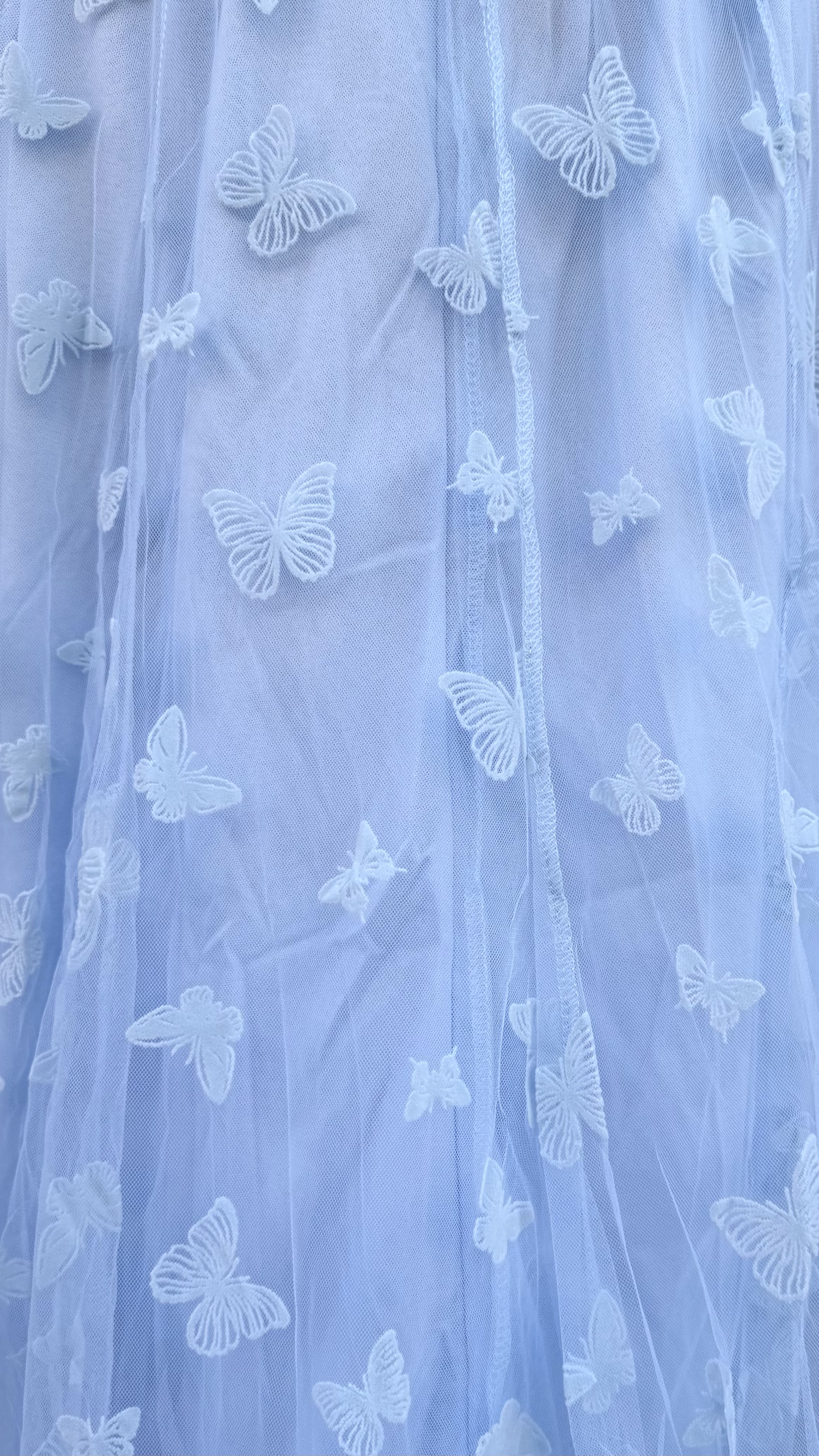 Butterfly skirt - light blue - 2