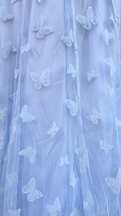 Butterfly skirt - light blue