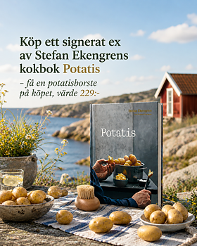 Kokbok Potatis Stefan Ekengren Signerad + Potatisborste