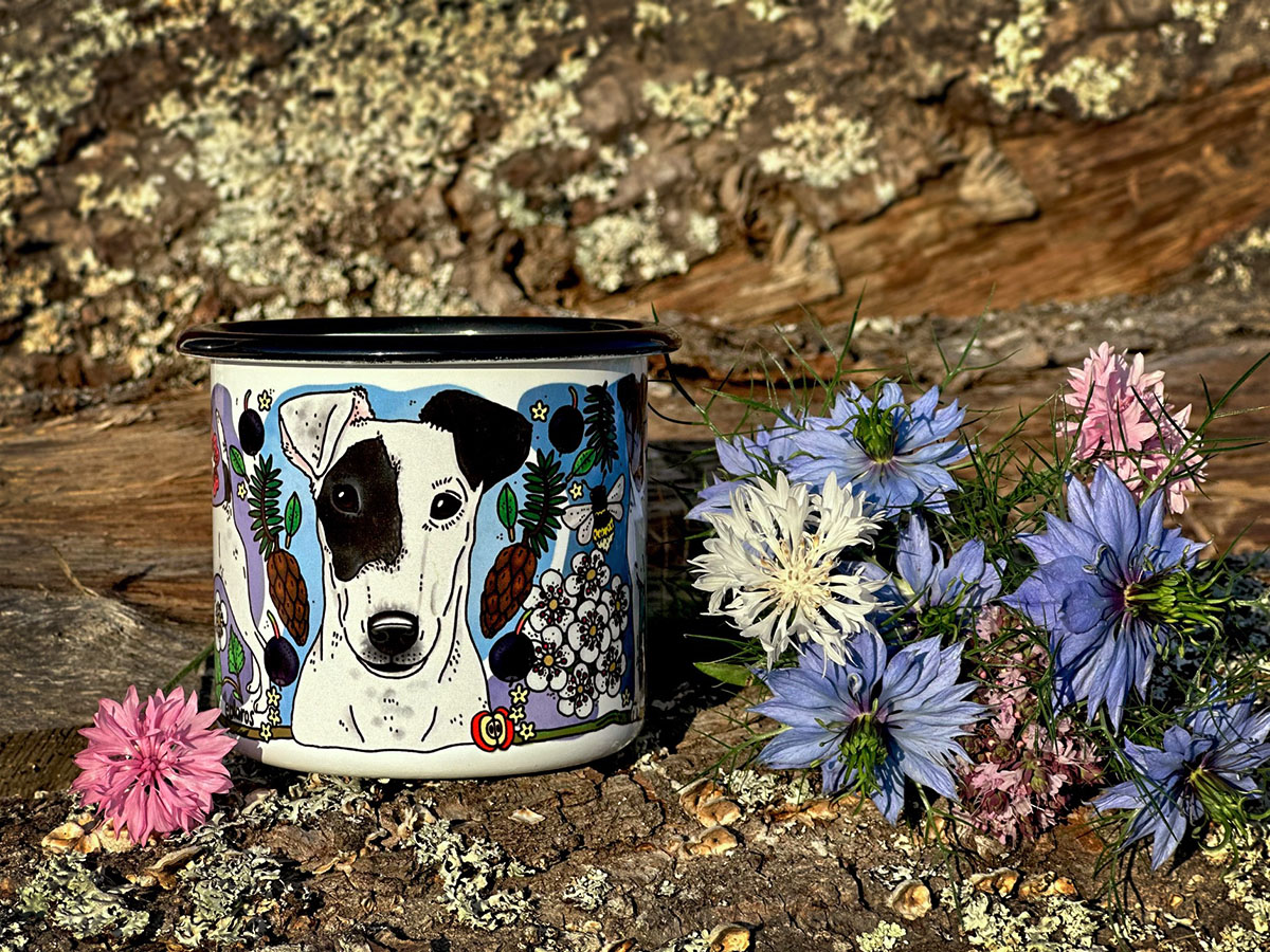 Emaljmugg - Släthårig foxterrier - 2