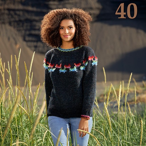 Lopi nr 40, mönsterkatalog  på engelska från Istex