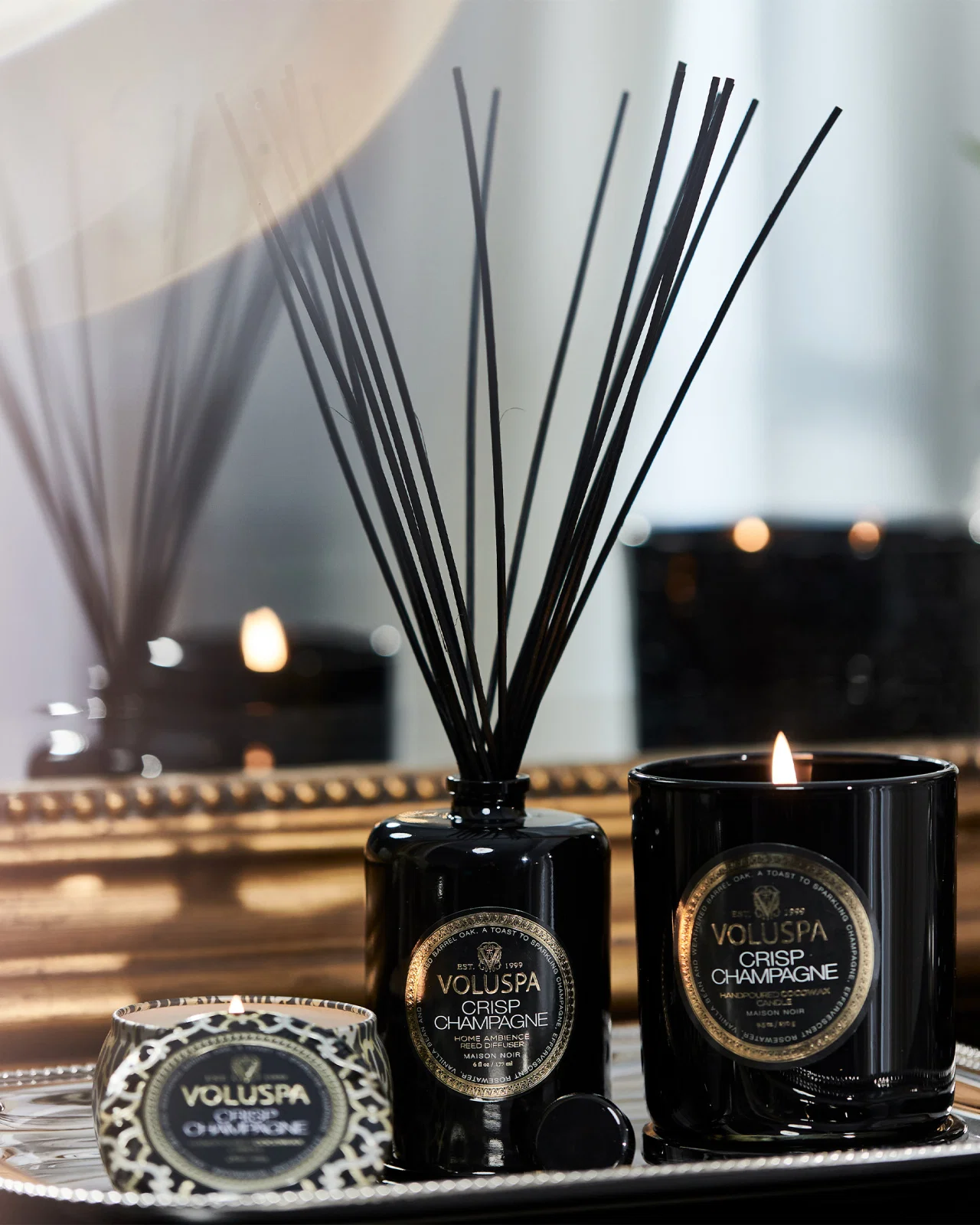 Voluspa Crisp Champagne Boxed Candle - 3