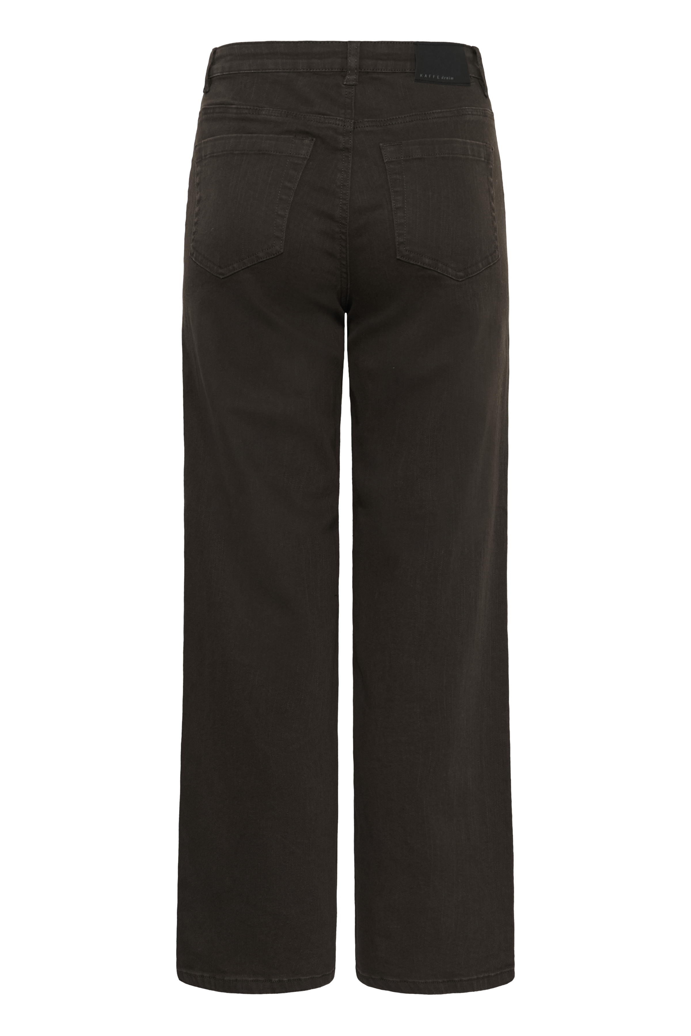 KAbrook HW Regular Fit Jeans Coffee Bean Bruna jeans med framfickor - 5