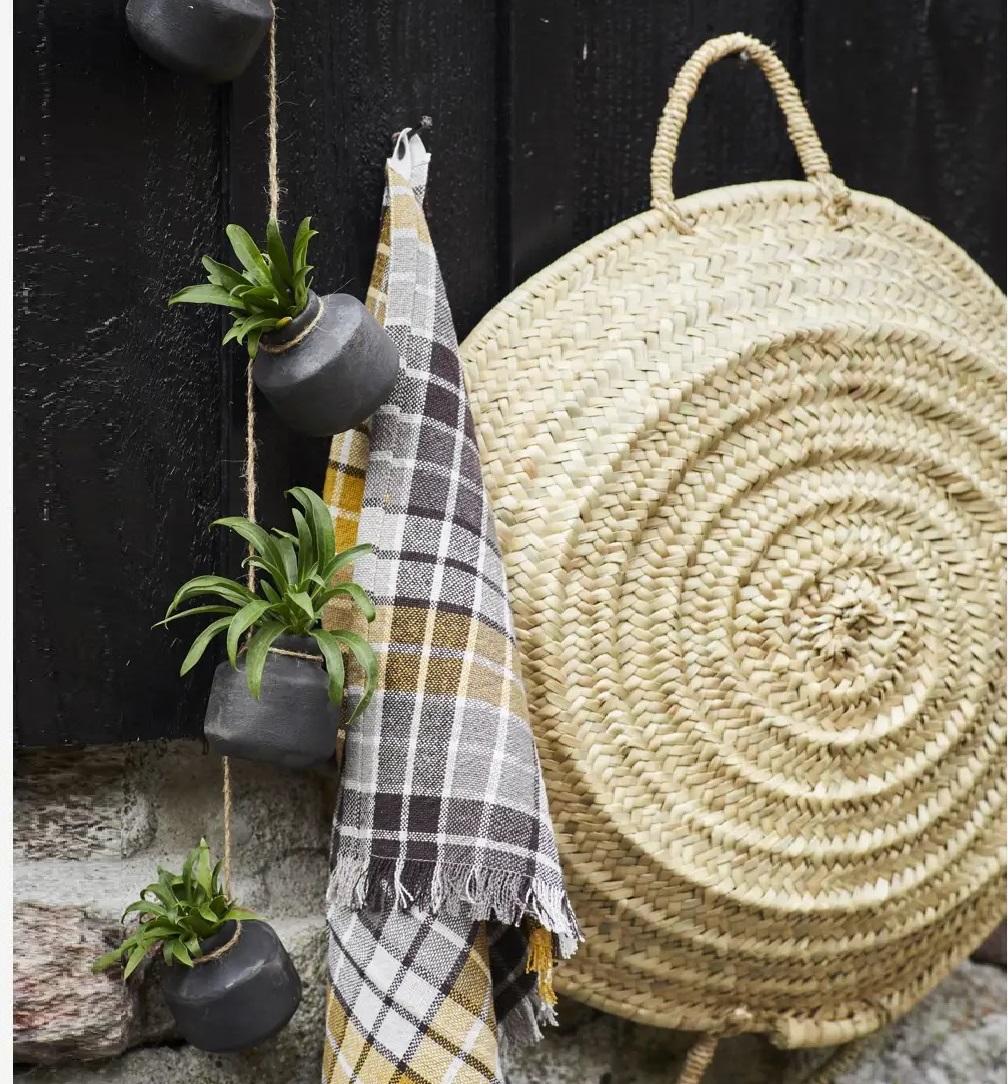 Hängande terracotta vaser 5 st antikbehandlade shabby chic, lantlig stil - 2