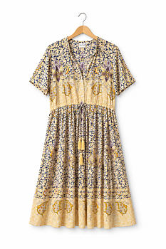 Malkaa Gloria Yellow Dress