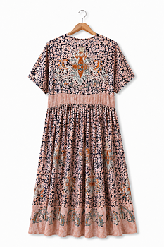 Malkaa Dress Peach - 2