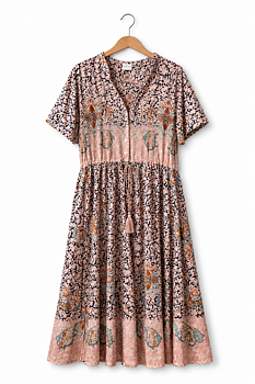 Malkaa Dress Peach 