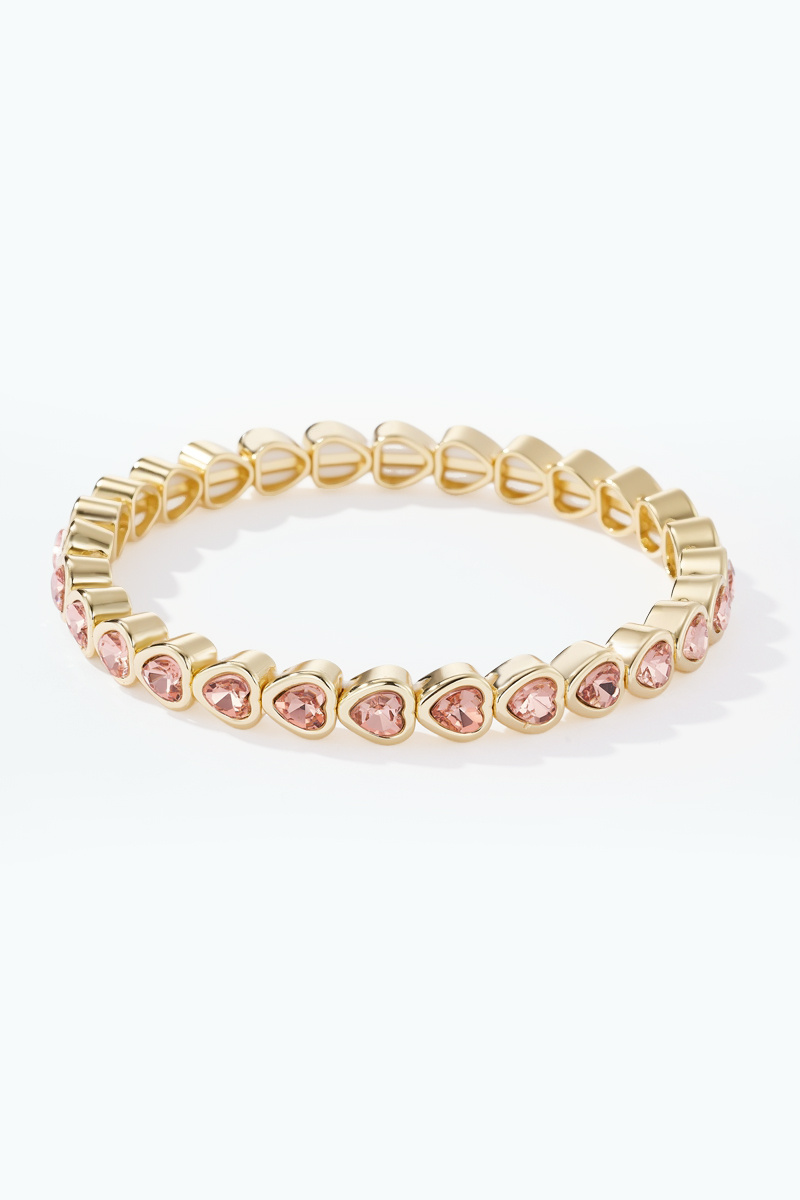 Bracelet hearts champagne