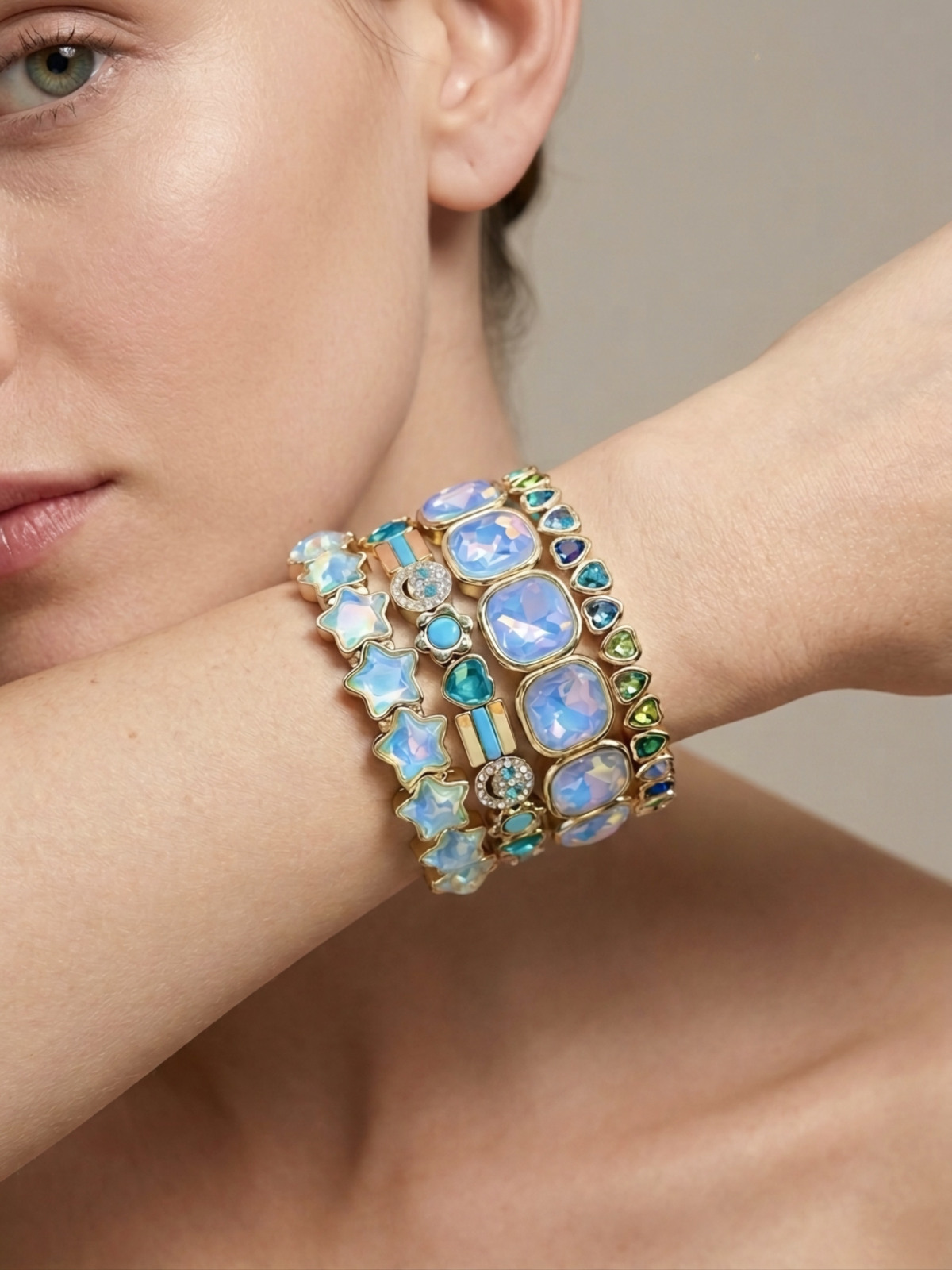 Bracelet hearts blue