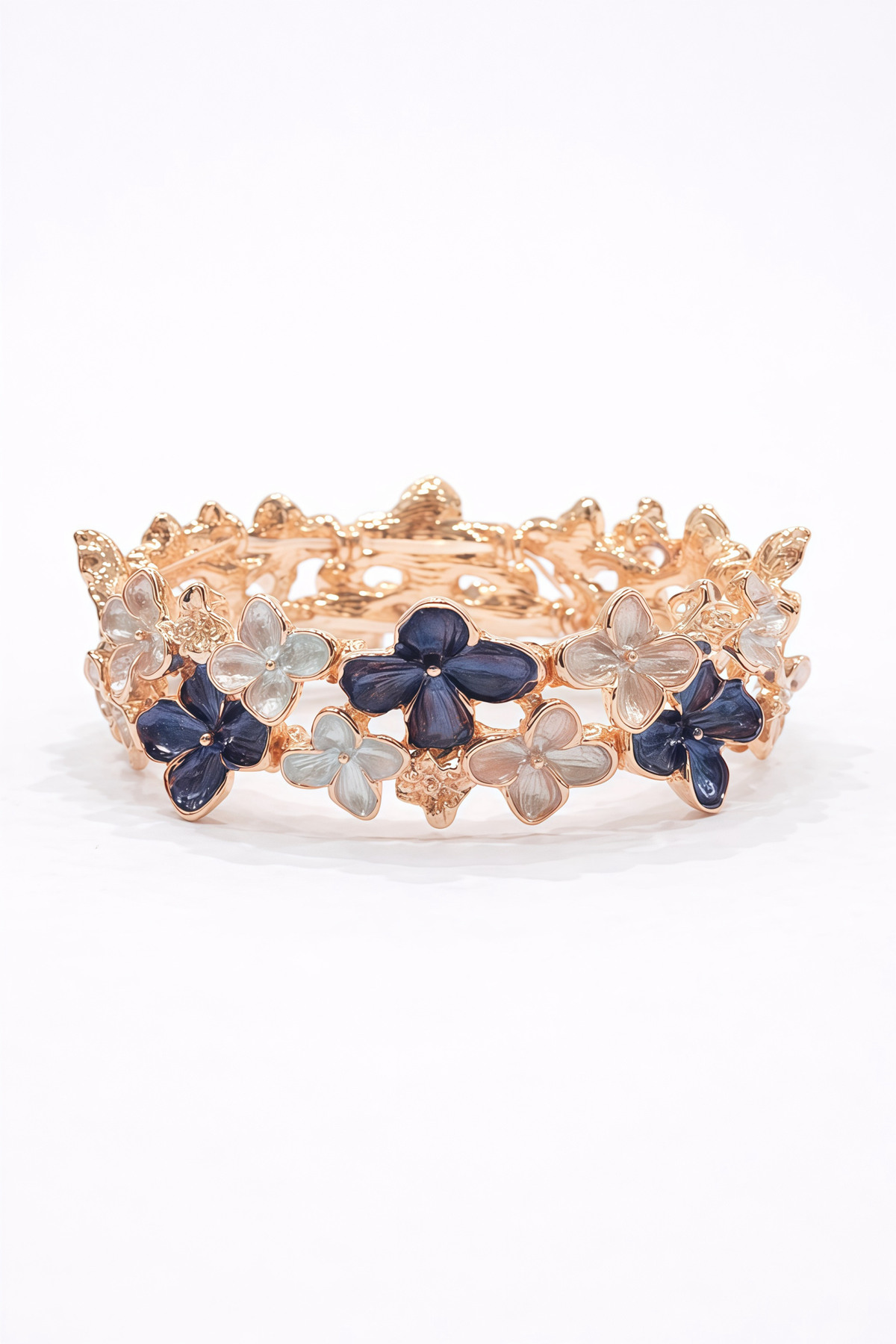Bracelet flowers blue