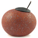 Paul Hoff (1988) Brown Studio Bean Urn 18 cm