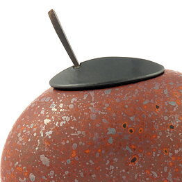 Paul Hoff (1988) Brown Studio Bean Urn 18 cm