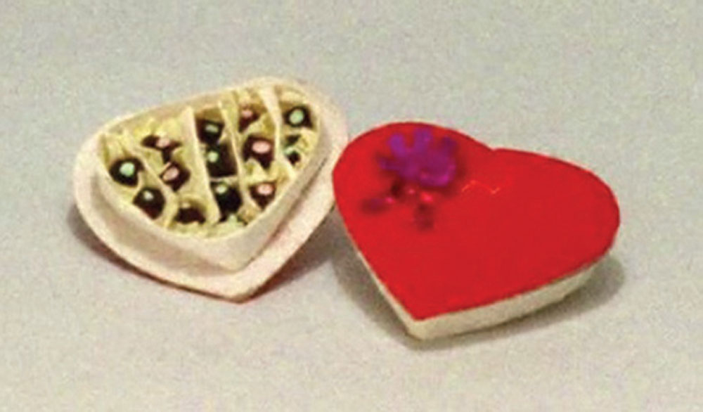 Valentine box with candies