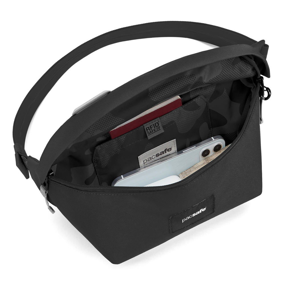 Stöldsäker väska - PACSAFE GO Anti-theft Sling Pack Black - 4