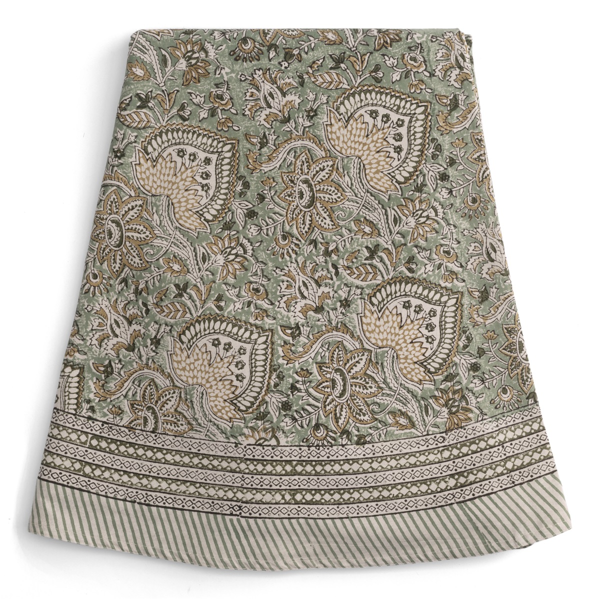 Chamois Rund Bordsduk Oriental Sea Foam 