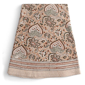 Chamois Rund Bordsduk Oriental Peach