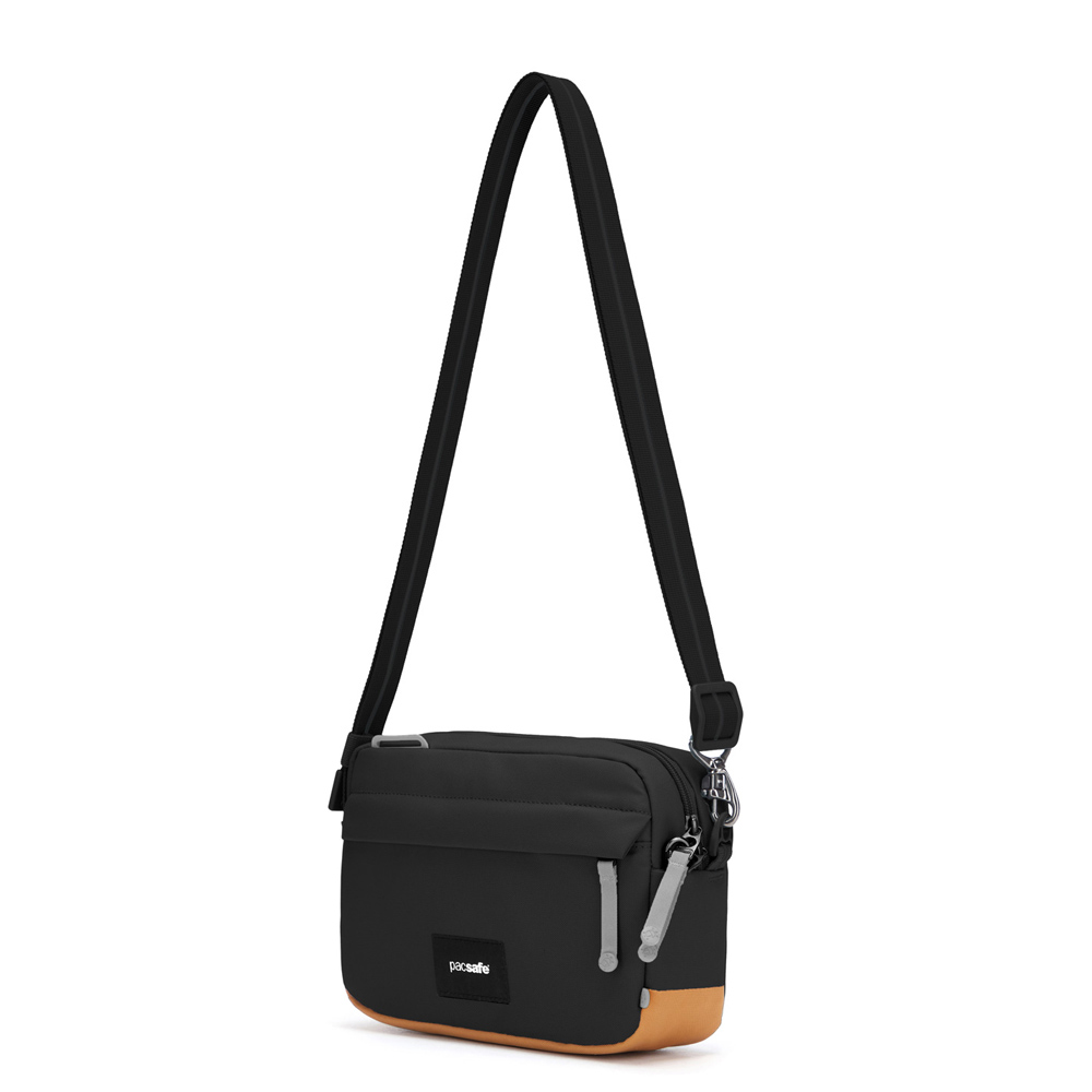 Stöldsäker axelremsväska - PACSAFE GO Anti-Theft Crossbody bag Black - 6