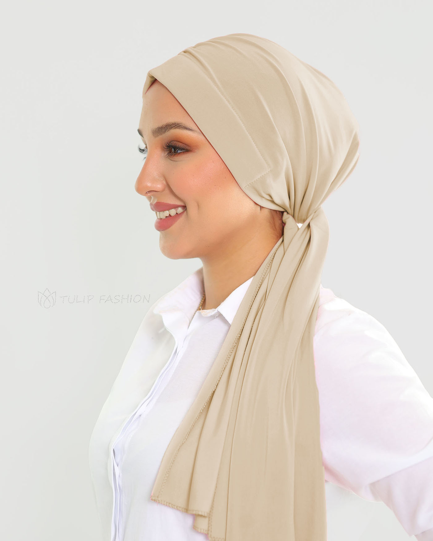 Turban - Fay - Pearl White - 2