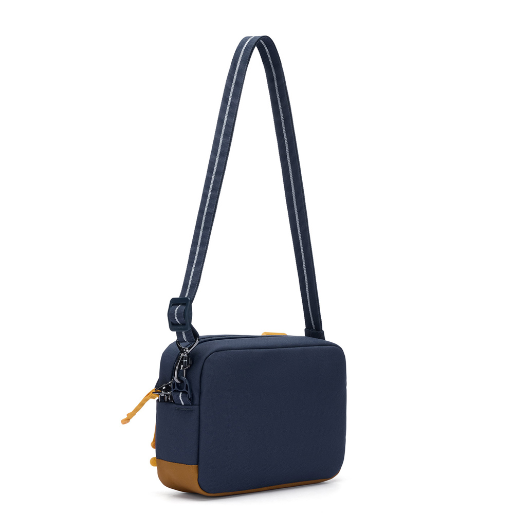 Stöldsäker axelremsväska - PACSAFE GO Anti-Theft Crossbody bag Coastal Blue - 3