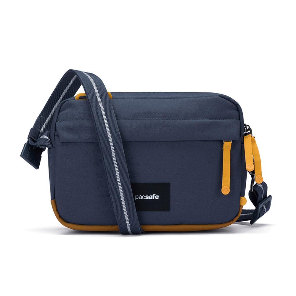 Stöldsäker axelremsväska - PACSAFE GO Anti-Theft Crossbody bag Coastal Blue
