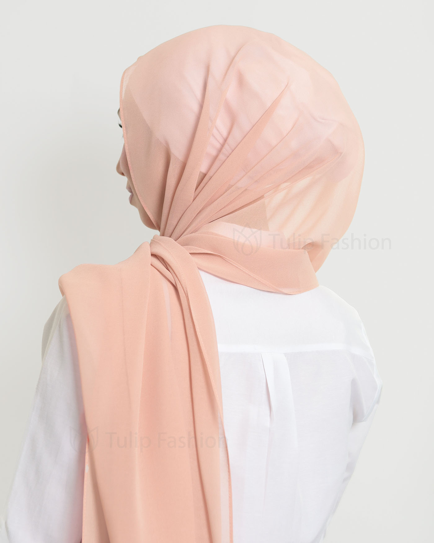 Hijab - The Daily Chiffon - Peach - 3
