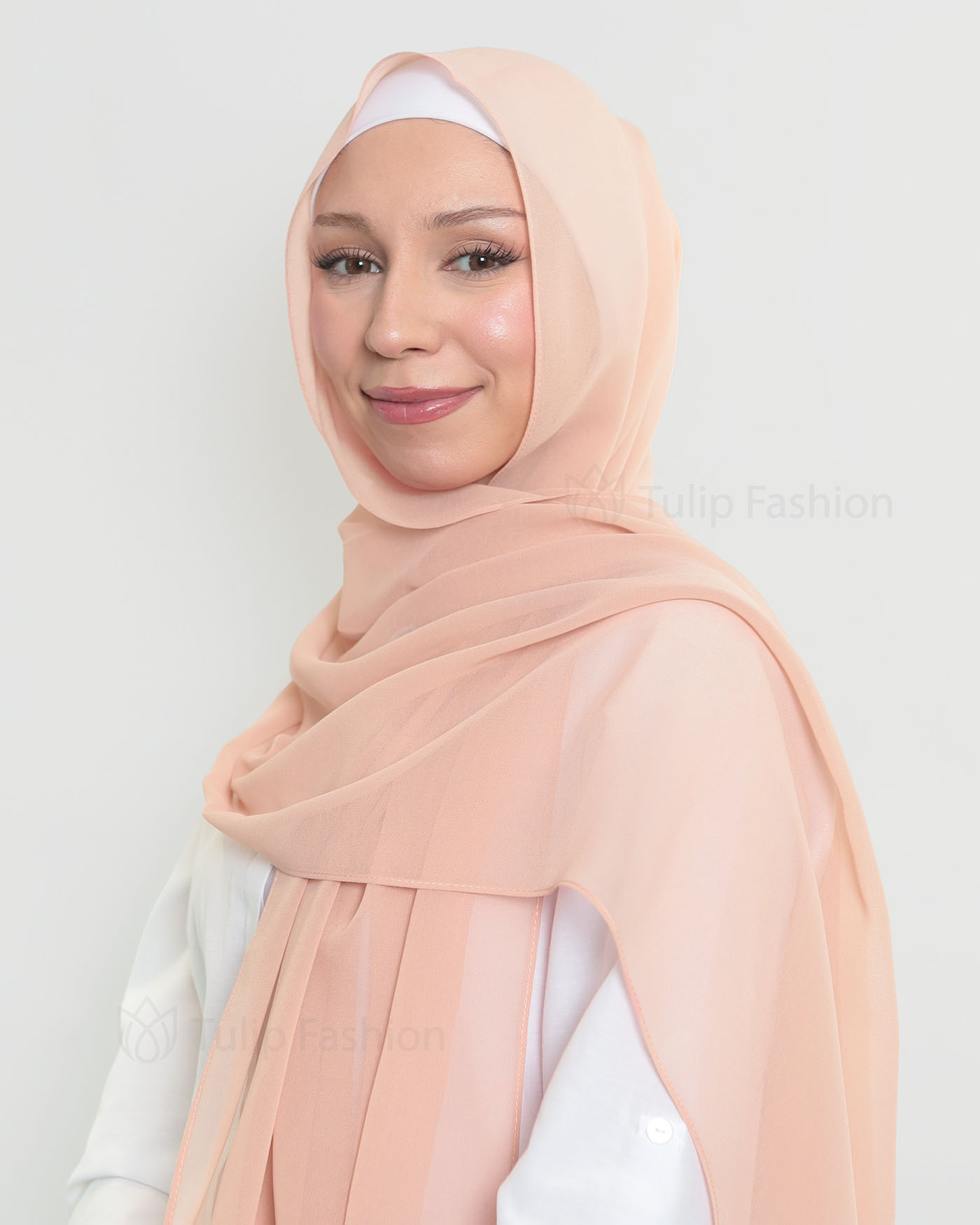 Hijab - The Daily Chiffon - Peach
