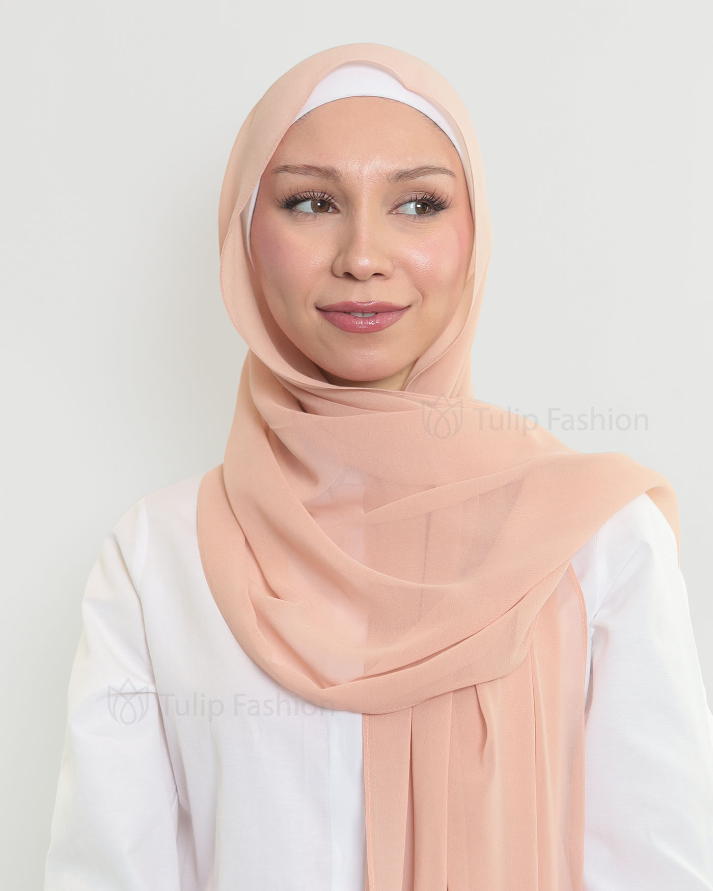 Hijab - The Daily Chiffon - Peach - 2
