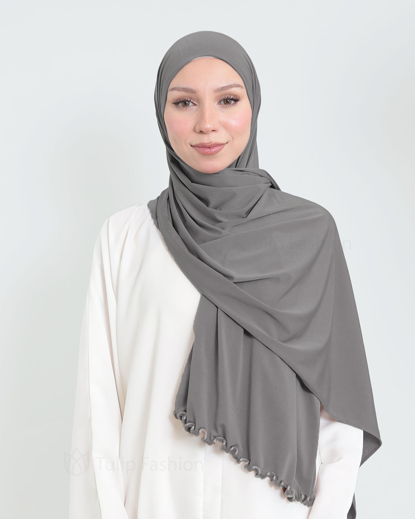 Hijab - Lycra - Medium Gray